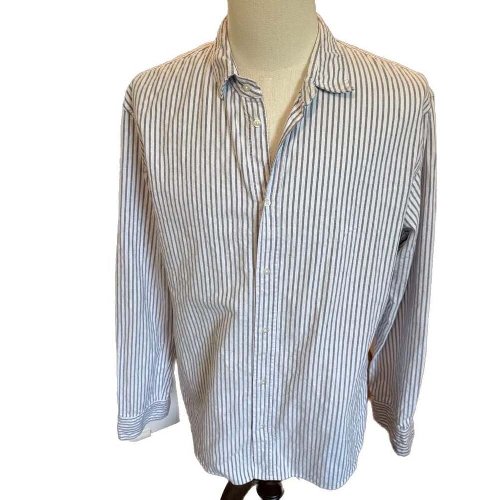 Frank & Eileen Paul Button Down Shirt XL Striped Cotton